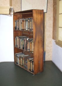 The sliding bookcase at Anne Frank House
