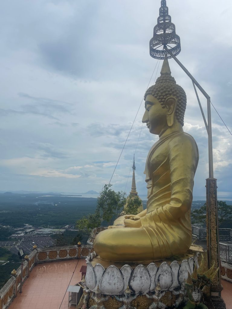 Big Buddha on top of the Tiger Cave Mountain in Krabi