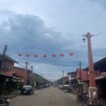 A local Thai town with lanterns and a range of handicraft shops.